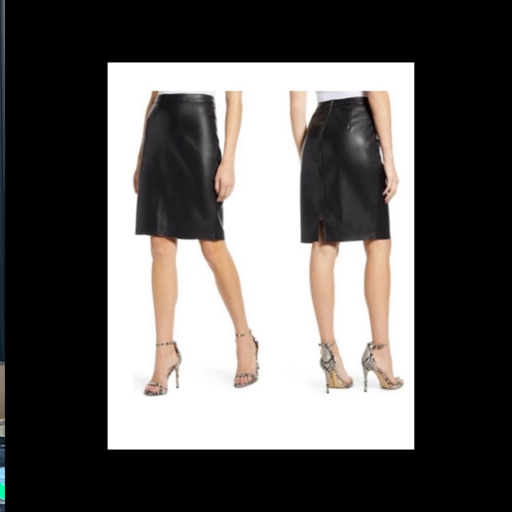 Cupcakes and Cashmere Leather skirt